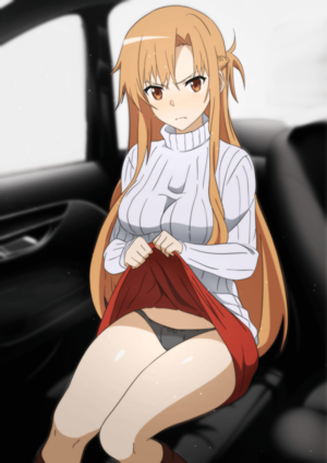 Asuna Sowrd Art Porn - Disgusted Asuna Skirt Lift [Sword Art Online] free hentai porno, xxx  comics, rule34 nude art at HentaiLib.net