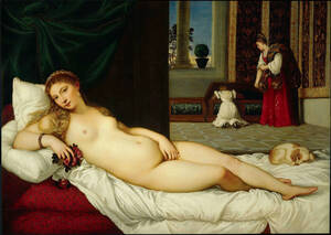 fat nudist camp - What They Don't Tell You About Paintings - Titian - The Venus Of Urbino -  Part I â€” aengusart
