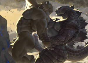 Godzilla Porn - Raccoon21] Godzilla x King Kong - Gay Manga | HD Porn Comics