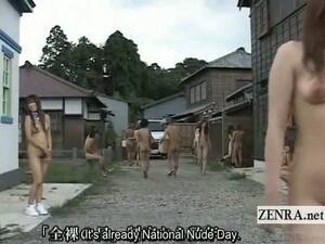 japan public nudity - Subtitled National Nude Day Japan public park harem - XXXYMovies.com