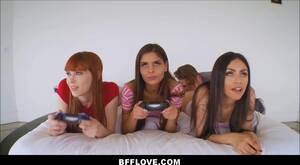 brother fucks sisters friend - Free Step Brother Fucks Sister and her best Friends while they Play Video  Games Porn Video HD