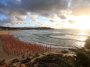 beach nudity gallery - Thousands pose nude at Australian beach in Spencer Tunick photo shoot