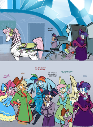 Mlp Rainbow Dash Human Porn - 731990 - safe, artist:egophiliac, applejack, flower bouquet, fluttershy,  pinkie pie, rainbow dash, rarity, spike, twilight sparkle, horse, human,  robot, steamquestria, g1, g4, artificial intelligence, carriage, clockwork,  comic, costume porn, hat ...