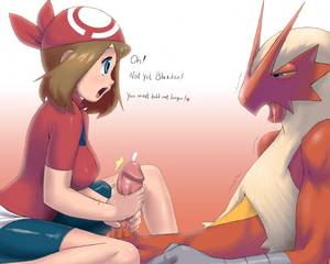 May From Pokemon Porn - e621 anthro apostle avian beak big_penis bird blaziken breasts drooling duo  edging erection female female_on_anthro glans