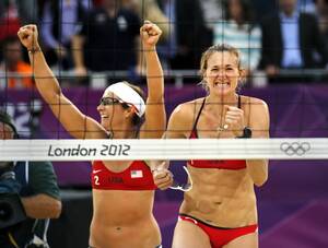 Kerri Walsh Lesbian - Misty May and Kerri Walsh defend their title and win third Olympic gold!!!  Defeating USA players Kessy and Ross 2 sets to 0. : r/olympics