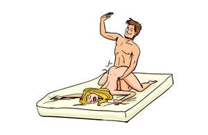 anal sex position clip art - Double Doggy - Sex Position