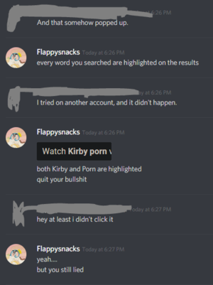 Kirby Porn - Friend claims that Kirby Porn showed on the results of \