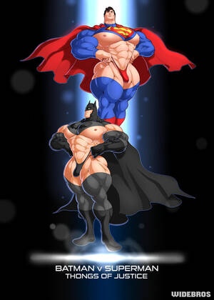 Batman Gay Anal - Batman v Superman â€“ Thongs of Justice by Widebros - Porn Cartoon Comics