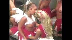 Cheerleader Orgy - All white girl cheerleader orgy