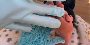 latex gloves tickling - Tortured by the tickling gloves - Tnaflix.com