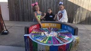 Baby Costume Porn - Parents turn son's wheelchair into elaborate 'Wheel of Fortune' costume