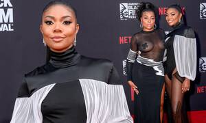 gabrielle union hot lesbian gallery - Gabrielle Union and Taraji P. Henson turn up the heat in daring looks at  The Perfect Find premiere | Daily Mail Online