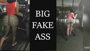 Fake Ass Porn - 2 Big Fake Ass at the Gym - ThisVid.com