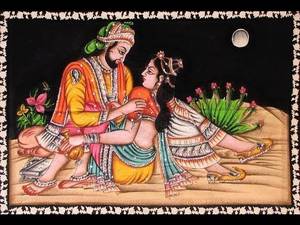 indian porn paintings - ROMANCE of the Mughal Empire OLD PAINTING /EROTIC ART /Ancient Painting.