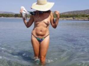 Big Pierced Tits Beach - Nippleringlover topless in shallow waters at public beach flashing large  gauge nipple piercings | free xxx mobile videos - 16honeys.com