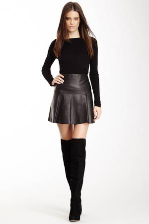 Best Leather Skirt Porn - Flare Leather Skirt | Nordstrom Rack