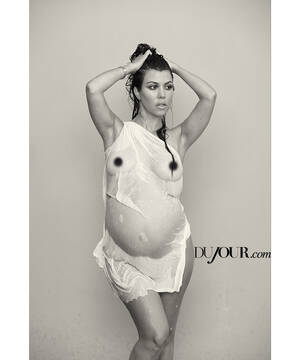 kourtney pregnant belly naked - Kourtney Kardashian Shows Off Baby Bump in Naked Photo Shoot | Star Magazine