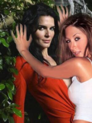 Angie Harmon Nude Lesbian - Angie Harmon & Sasha Alexander | Angie harmon, Sasha alexander, Angie