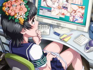 anime masturbation fingering panties - Rule 34 - blush clothed masturbation clothing computer female masturbation  fingering flower masturbating masturbation panties panty pull sameha ikuya  school uniform self fondle skirt to aru kagaku no railgun to aru majutsu