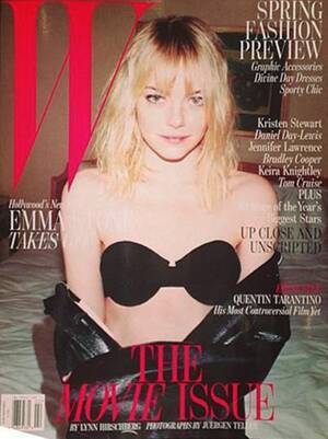 Emma Stone Porn Sex - emma stone w magazine sexy cover february 2013 photo shoot rare gangster  squad easy a signed | Mike The Fanboy