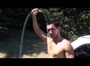 car handjob in shower - Juan Blas - Car Wash and Handjob - Gay Porn - Bo Latino