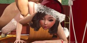 erotic sex cartoon santa claus - 3DXPASSION - Wish for Christmas Santa Claus fuck a college girl -  Tnaflix.com