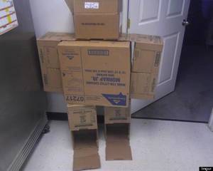 Cardboard Box Porn - cardboard box robot