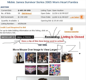 Mickie James Pussy Close Up - That time WWE auctioned off Mickie James' worn panties : r/SquaredCircle