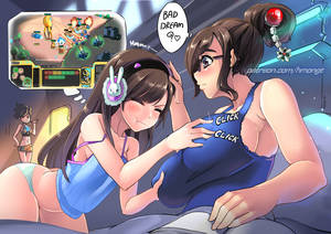 Bad Anime Art Porn - D.va's bad dream by hmongt