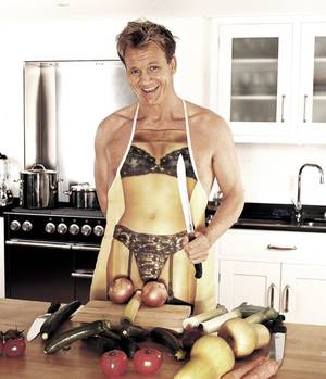 Naughty Chef Porn - Gordan Ramsay Perfectly arranging his vegetables for a naughty chef photo  shoot.