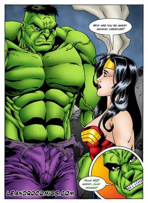 Hulk Angry Anal Porn - Wonder Woman versus the Incredibly Horny Hulk! (Marvel vs DC) [Leandro  Comics] Porn Comic - AllPornComic