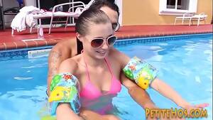 learning to swim - Little amateur riding swim instructors cock outdoors - XVIDEOS.COM