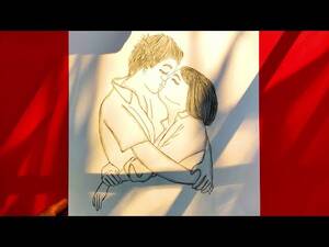 Boy And Girl Kissing Drawings Porn - How to draw Boy & Girl kissing each other // Romantic couple drawing //  Pencil sketch drawing - YouTube