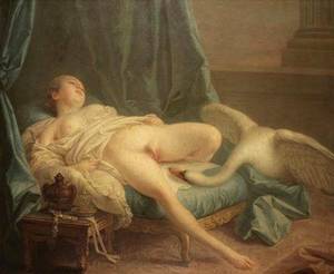 17th Century Porn Art - Leda and the Swan by Boucher, 1741.