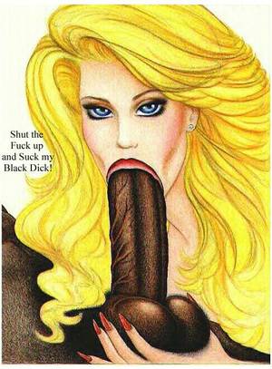 black cock white pussy illustration - White girl only wants the real thing a huge black cock in pussy and mouth -  CartoonTube.XXX