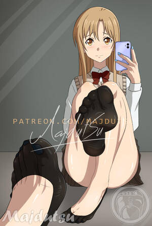 Asuna Yuki Porn - Asuna Yuuki Feet by Majdutsu on DeviantArt