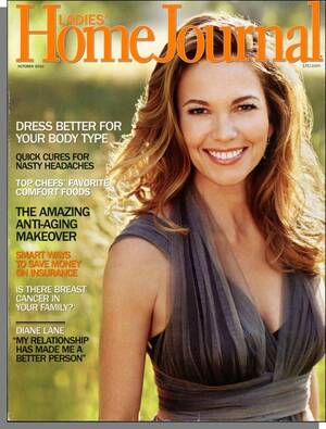 Diane Lane Porn - Ladies' Home Journal - 2010, October - Diane Lane, Dress Better For  Your Body | eBay