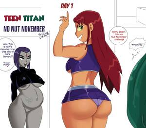 Cartoon Girl Porn Captions - No Nut November (Teen Titans) [VN Simp] - 1 . No Nut November - Chapter 1 ( Teen Titans) [VN Simp] - AllPornComic