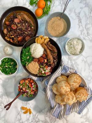 Brazilian Food Porn - Cooked Brazilian food for the first time! Feijoada & Pao de Quiejo : r/ FoodPorn