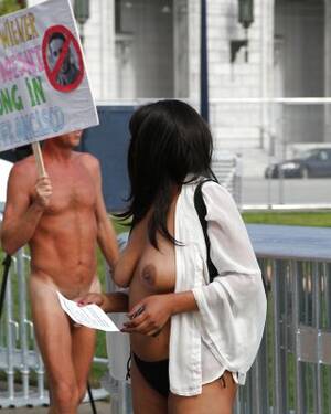 black nudists in public - Black Woman Protesting Naked in Public Porn Pictures, XXX Photos, Sex  Images #973235 - PICTOA