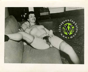 bettie page camera club nude - bphc6 - Betty Page Full Frontal Sofa