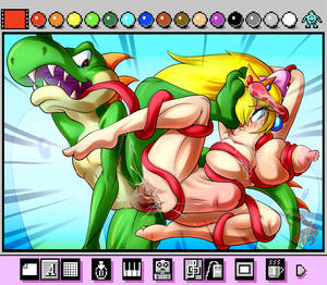 hentai painting - Mario Paint by Cicada