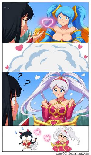 Lol Ahri Yuri Porn - League of Legends comic for Valentine