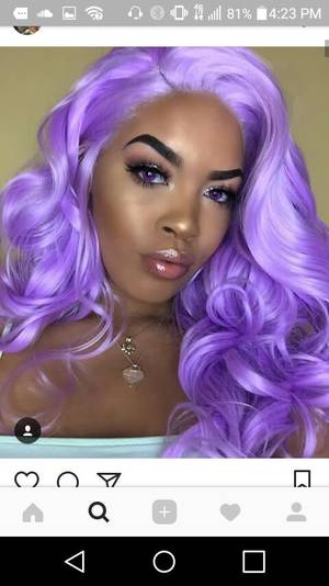 Girls With Purple Hair Porn - Purple Hair, Colourful Hair, Wig, Hair Colors, Hair And Makeup, Stunning  Eyes, Black Women, Porn, Weave