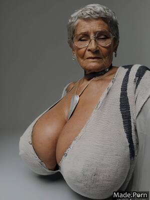 gigantic granny boobs - Porn image of woman slutty thick sci-fi gigantic boobs thighs brazilian  created by AI