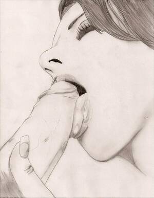 fellatio drawings - Blowjob Pencil Drawings | Sex Pictures Pass