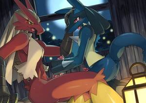 Lucario Blaziken Porn - MM] Blaziken x Lucario ~ hidoritoyama : r/yiff