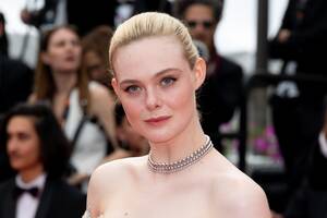 Elle Fanning Sex - Elle Fanning's nipple pasty dress wows Cannes Film Festival