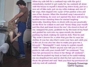 Crossdresser Blowjob Captions - Blowing My Brother-In-Law