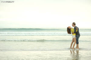 beach couple hardcore fuck - Newlywed couple leave the beach for a steamy hardcore fuck session - all  photos